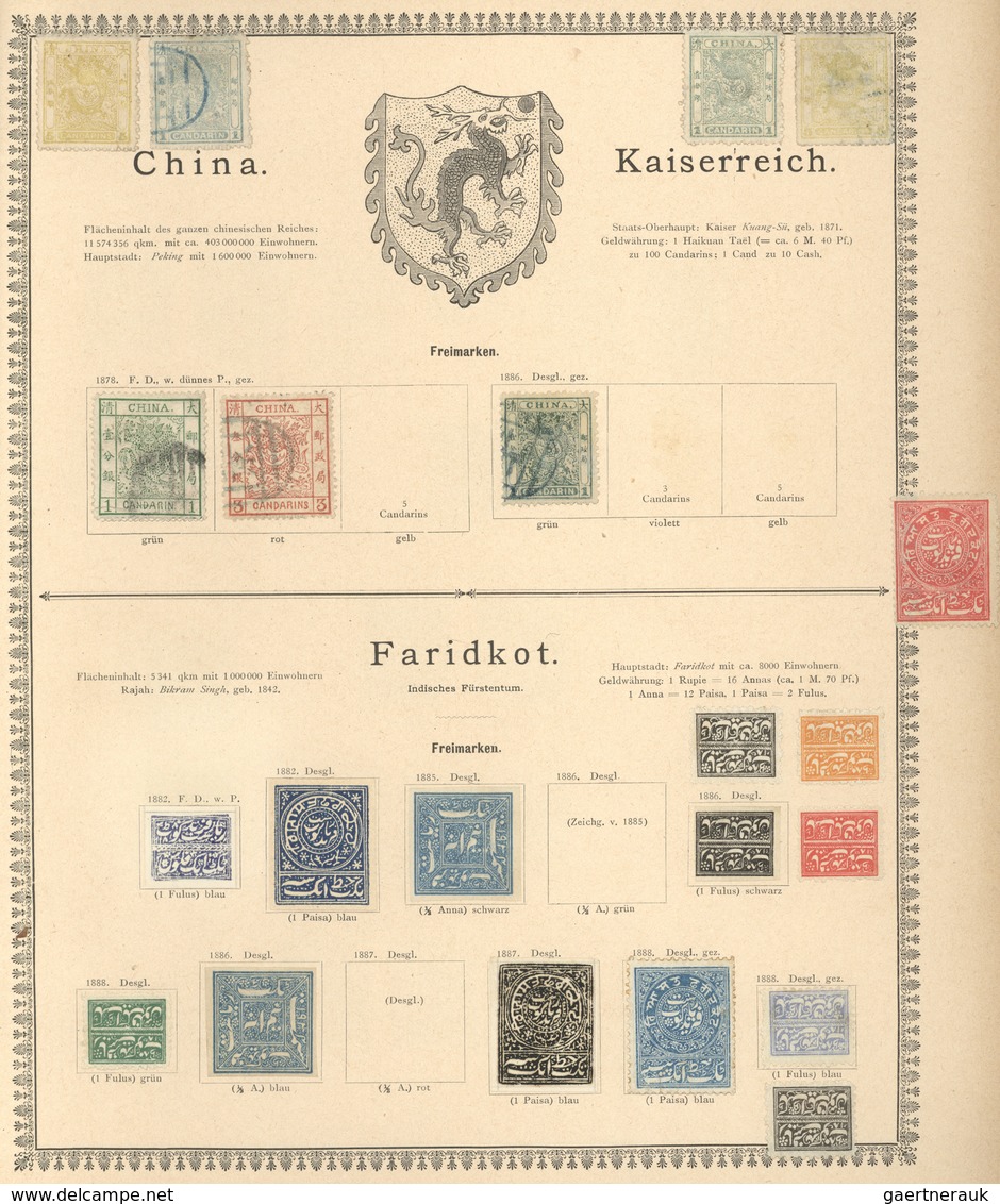 Nachlässe: DIE LAUENBURG-SAMMLUNG - Alle Welt 1840/1890 (ca.), äußerst beeindruckende und hochwertig