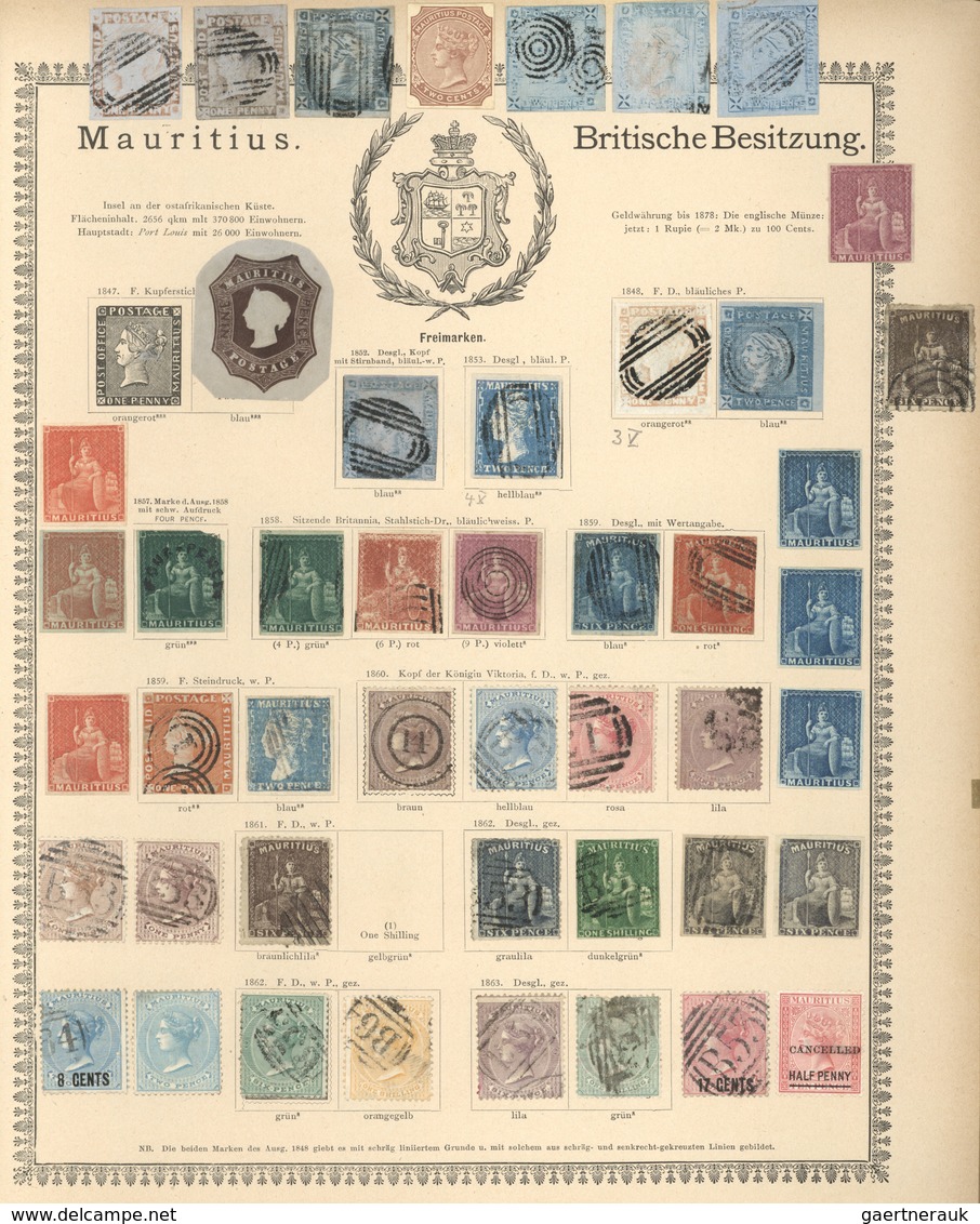 Nachlässe: DIE LAUENBURG-SAMMLUNG - Alle Welt 1840/1890 (ca.), äußerst beeindruckende und hochwertig