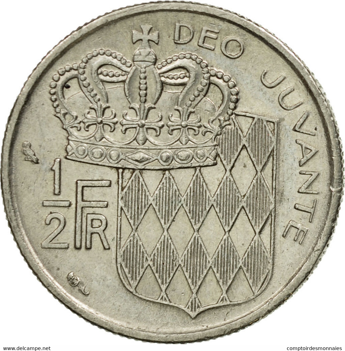 Monnaie, Monaco, Rainier III, 1/2 Franc, 1968, TTB, Nickel, Gadoury:149, KM:145 - 1960-2001 Nouveaux Francs