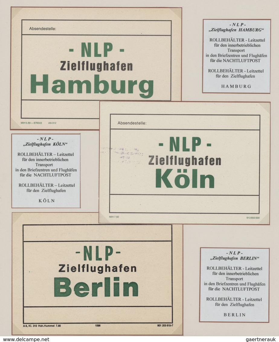 Nachlässe: 1924 - 2012 (ca) Posten Mit Eindrucksvoller Ausstellungssammlung "Befördert Mit Nachtluft - Vrac (min 1000 Timbres)