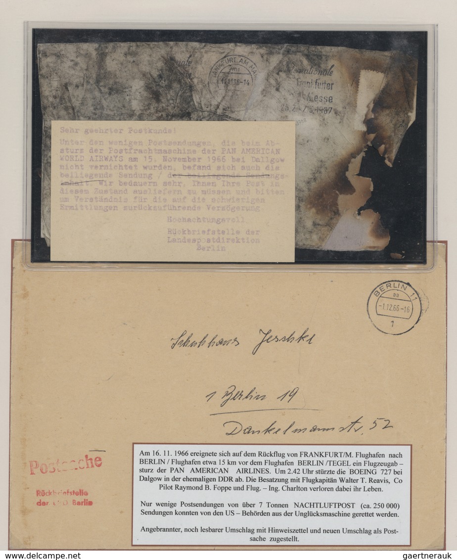 Nachlässe: 1924 - 2012 (ca) Posten mit eindrucksvoller Ausstellungssammlung "Befördert mit Nachtluft