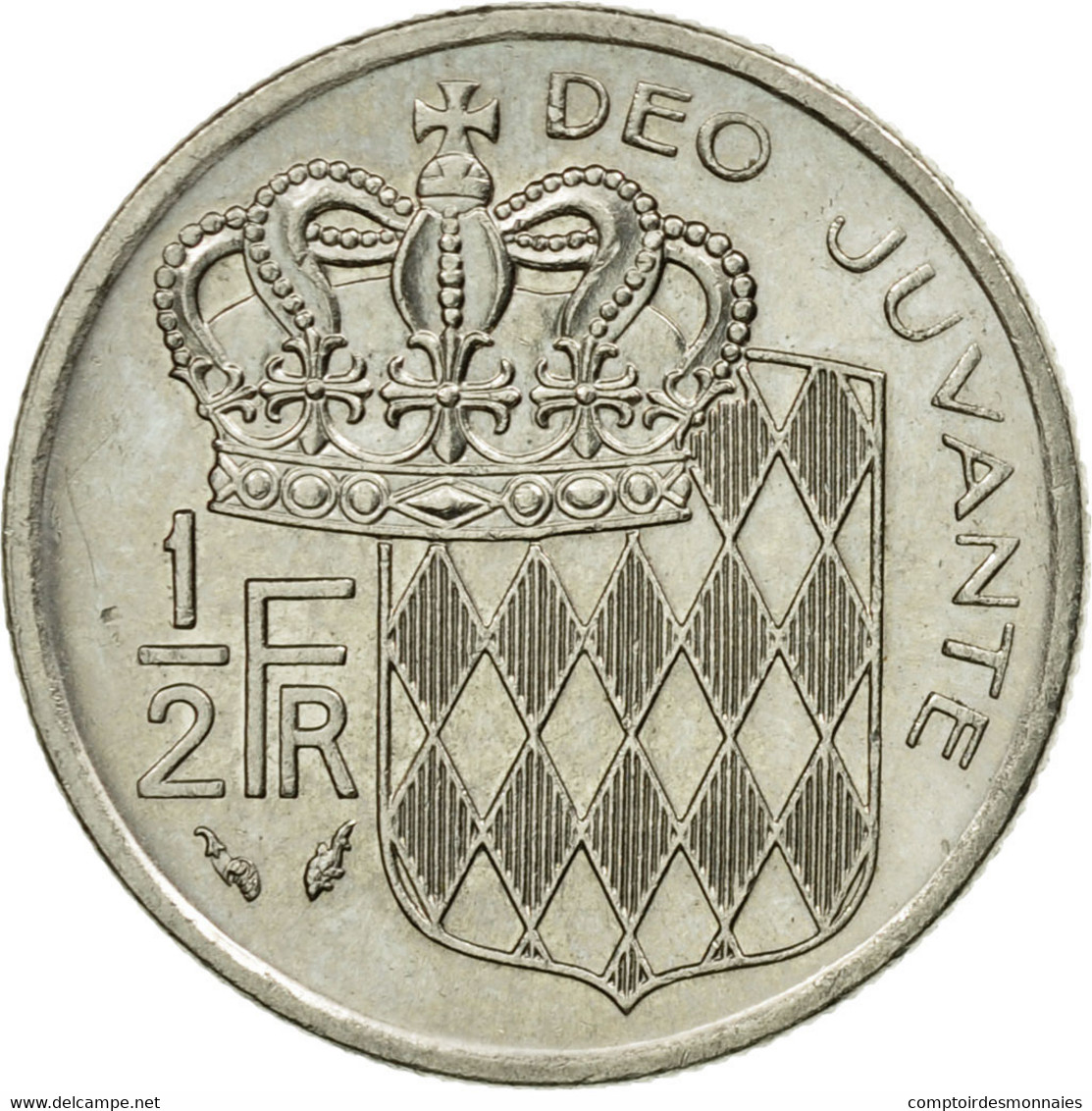 Monnaie, Monaco, Rainier III, 1/2 Franc, 1978, TTB, Nickel, Gadoury:149, KM:145 - 1960-2001 Nouveaux Francs