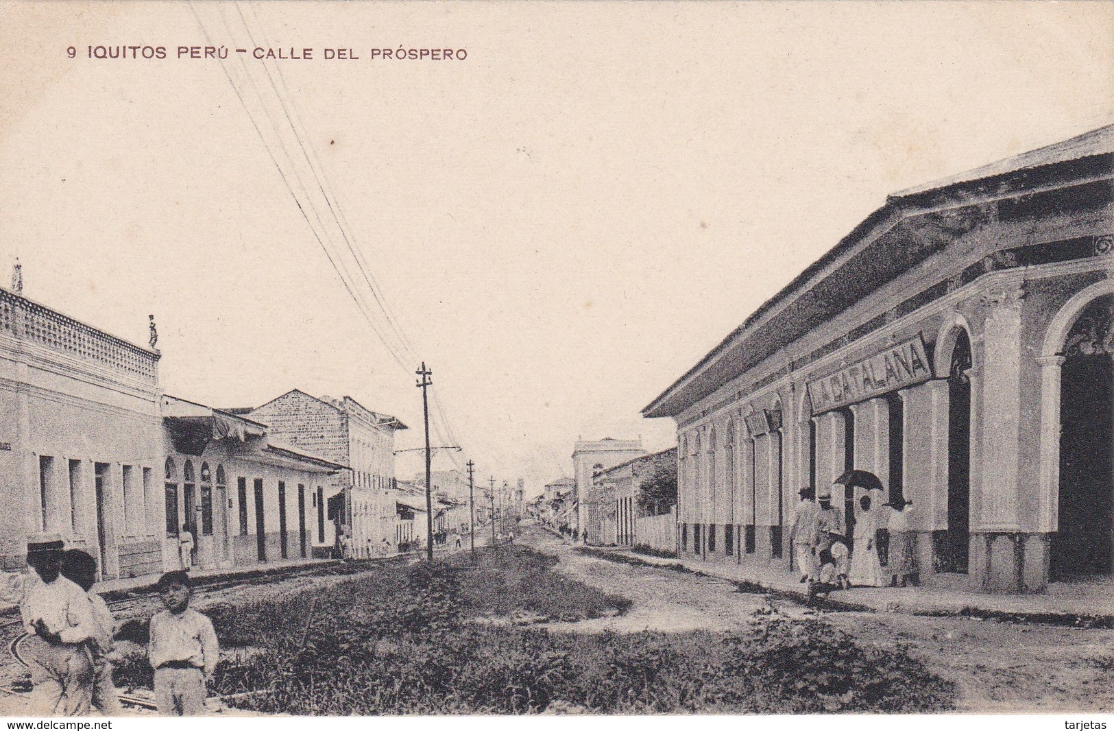 POSTAL DE IQUITOS DE LA CALLE DEL PROSPERO  (LIRA Y GIL) (PERU) - Peru