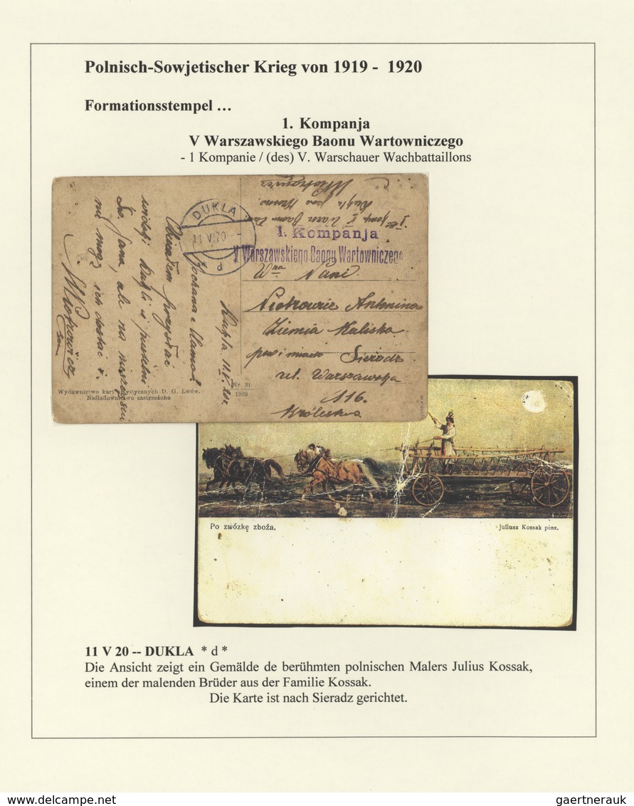 Polen - Besonderheiten: 1918/1924, collection of 44 covers/cards relating to the 1918/1919 POLISH-UK