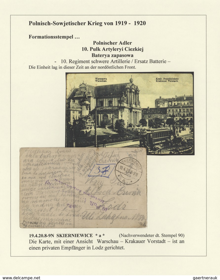 Polen - Besonderheiten: 1918/1924, collection of 44 covers/cards relating to the 1918/1919 POLISH-UK