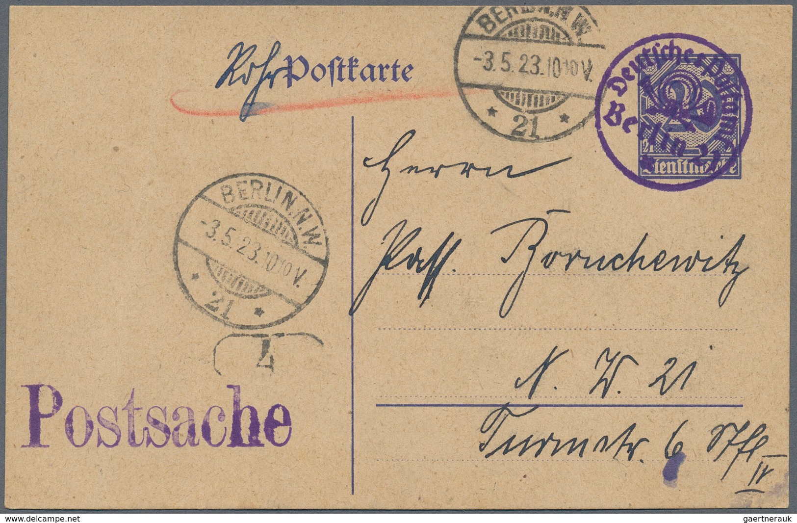 Deutschland: 1870/1960, Partie Von Ca. 160 Fast Nur Gelaufenen Ganzsachenkarten, Hauptsächlich Deuts - Sammlungen