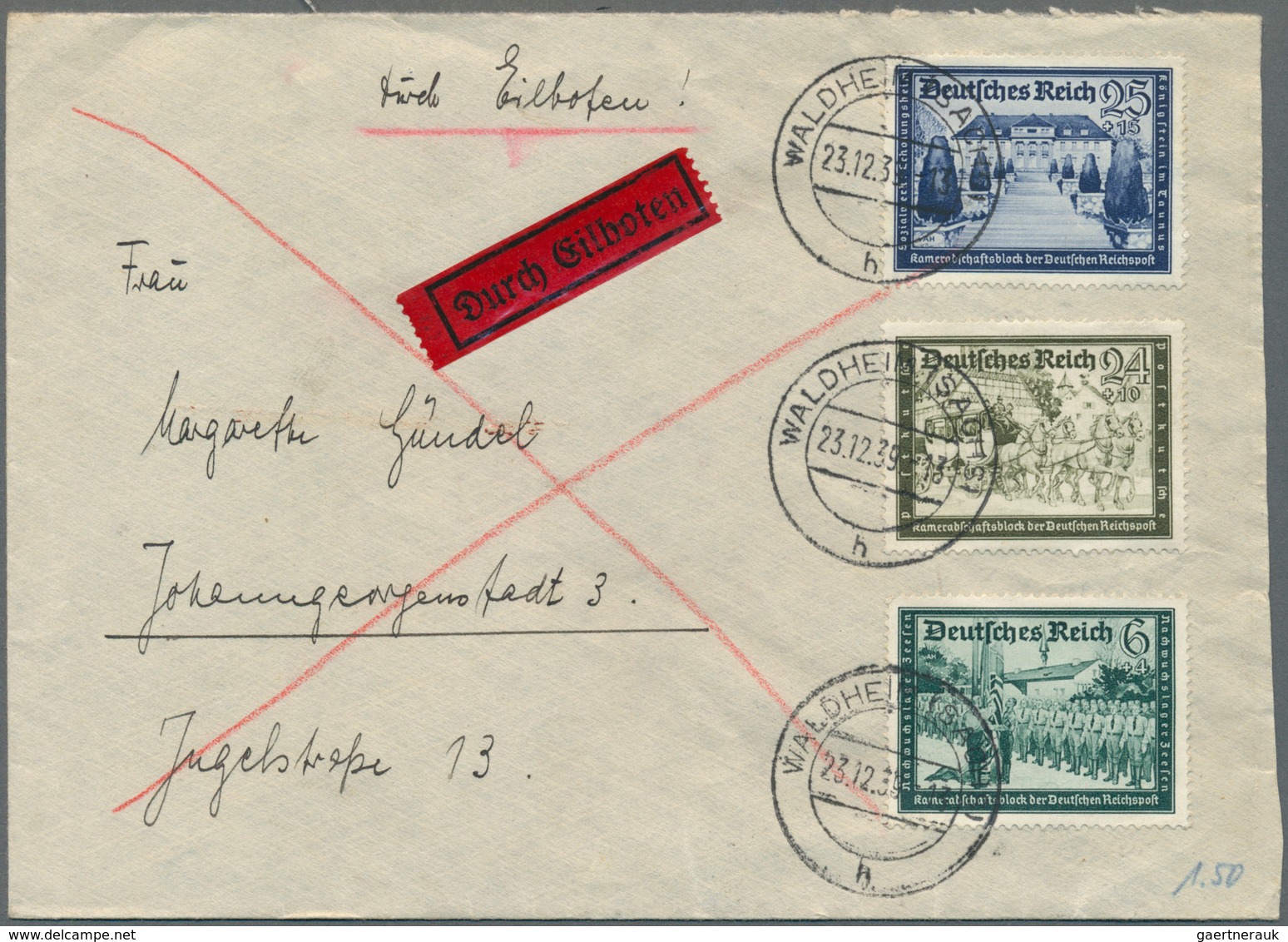 Deutschland: 1870/1980 (ca.), vielseitiger Bestand von ca. 185 Briefen/Karten/Ganzsachen, dabei Kolo