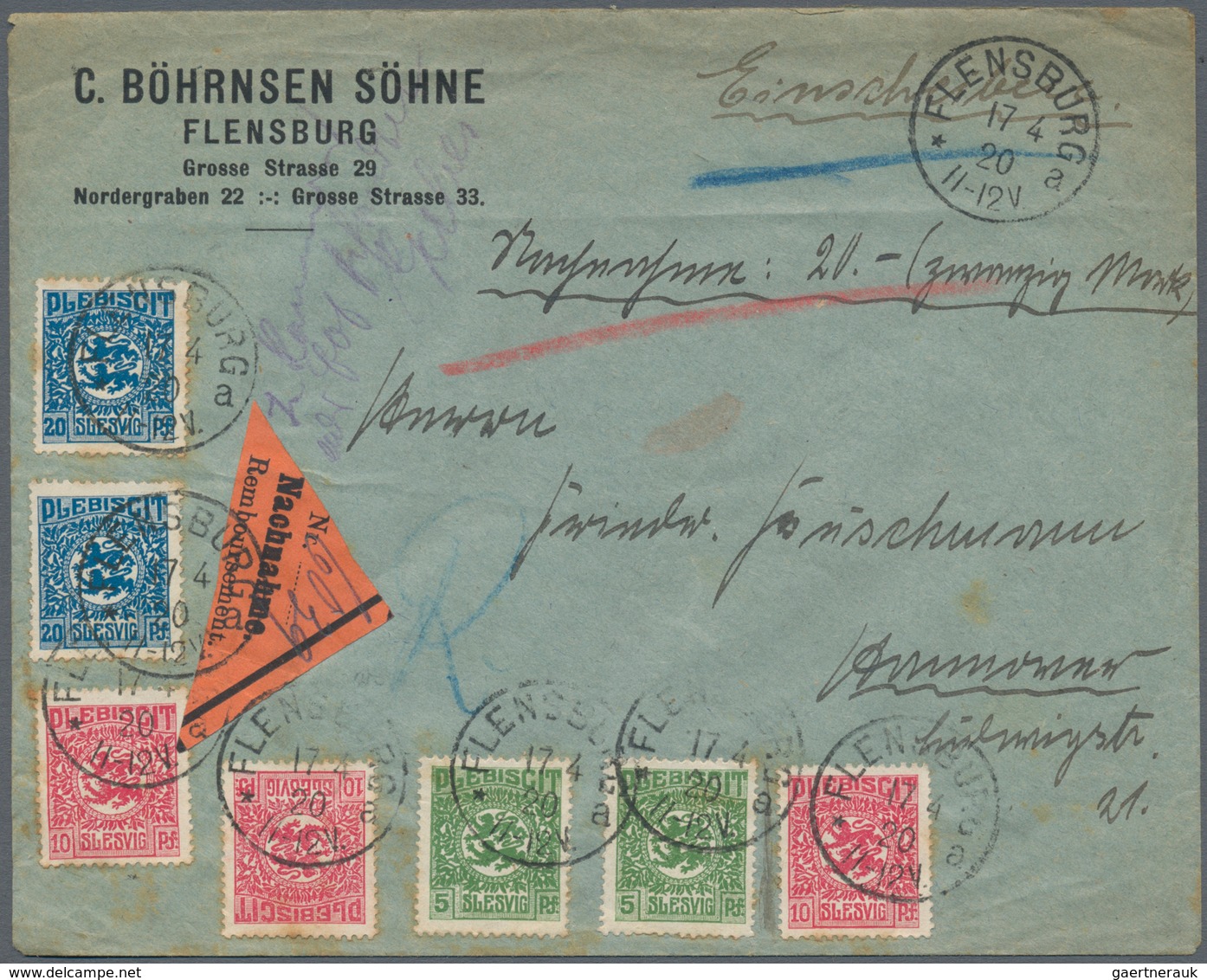 Deutschland: 1900/1945 Ca., Interessante Partie Mit Ca.20 Belegen In Etwas Unterschiedlicher Erhaltu - Collections
