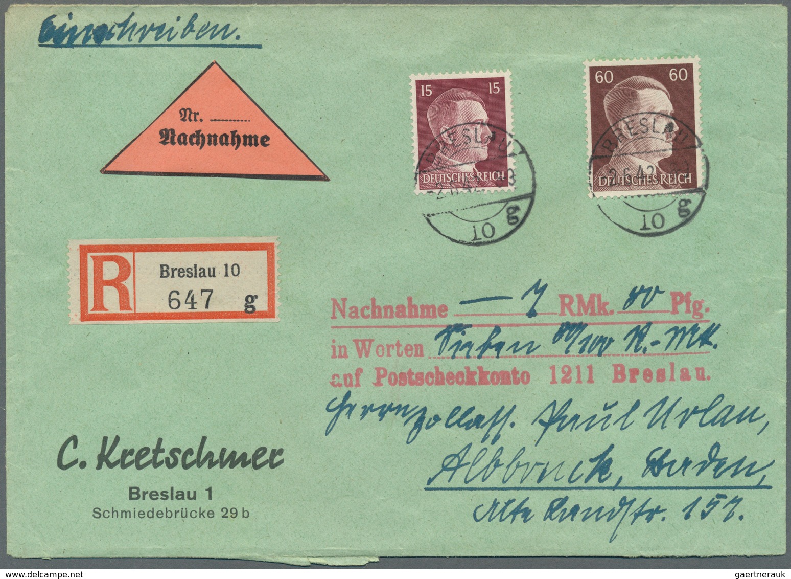 Deutschland: 1941/1973, vielseitige Partie von ca. 290 Briefen und Karten, unberührt aus Sammler-Kor