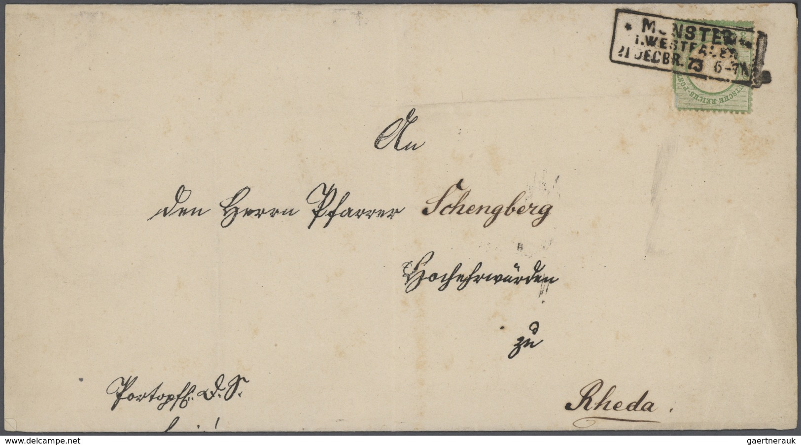 Heimat: Nordrhein-Westfalen: 1825/1891, Münster/Westfalen, vielseitige Partie von 46 Vorphila- bzw.