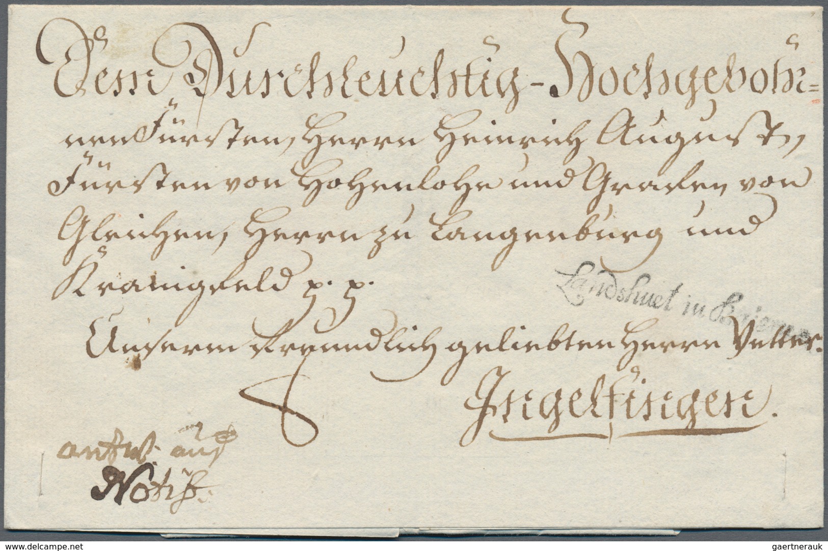 Altdeutschland - Vorphila: 1700-1850 Ca.: Sammlung Von Rund 270 Vorphilabriefen Und Einigen Dokument - Prephilately