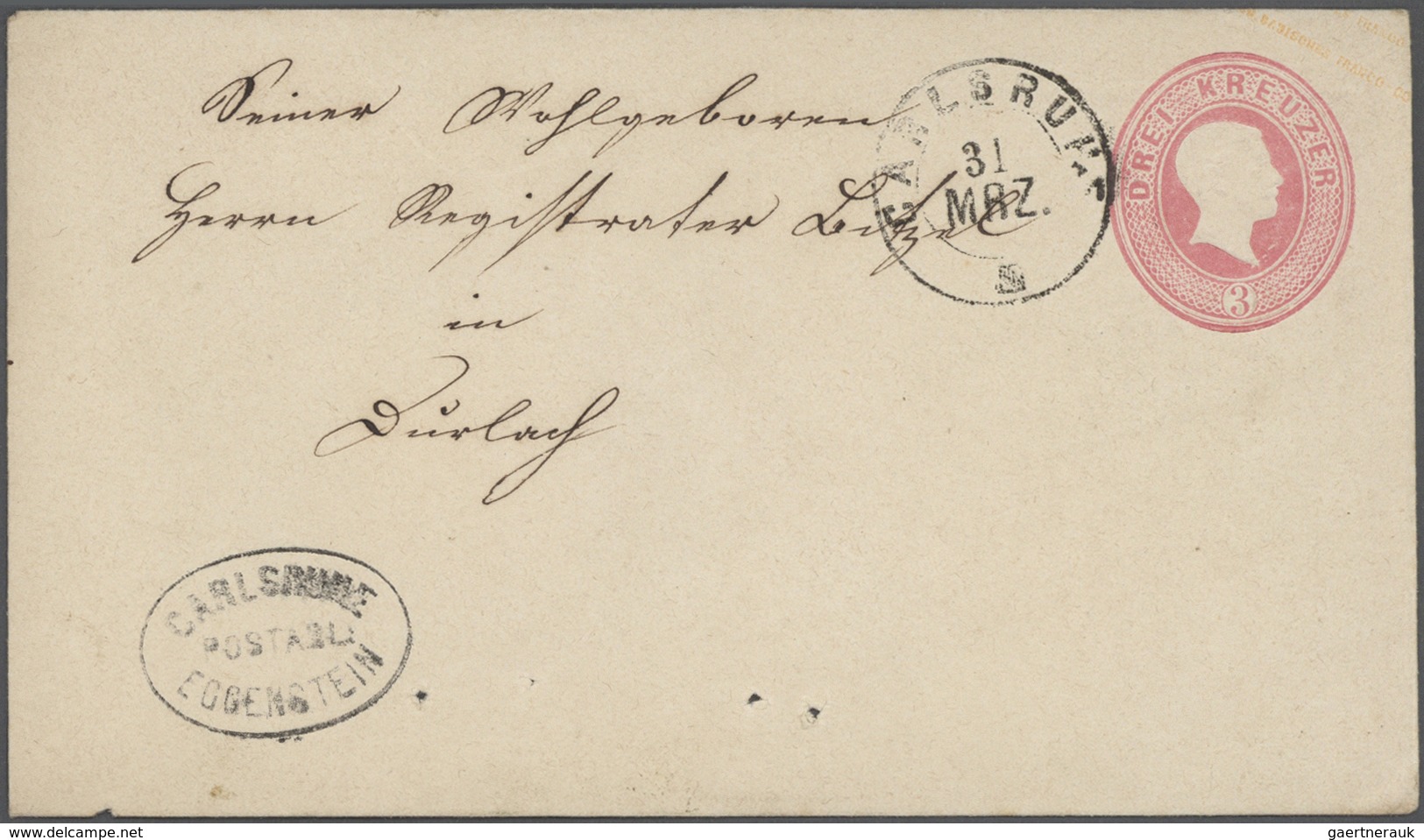 Altdeutschland: 1820/1920, ca. 140 Briefe, Karten und Ganzsachen ab Vorphila mit meist einfachen Fra