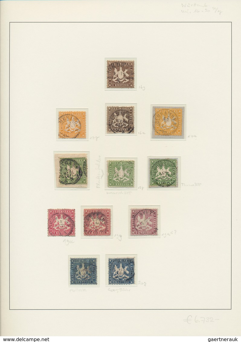Altdeutschland: 1850/1870 (ca): spezialisierte Altdeutschland-Sammlung im Lindner Album auf selbst g
