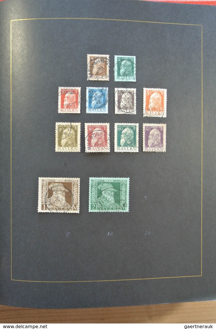 Altdeutschland: Well Filled, Mint Hinged And Used Collection Old German States Including Many Covers - Verzamelingen