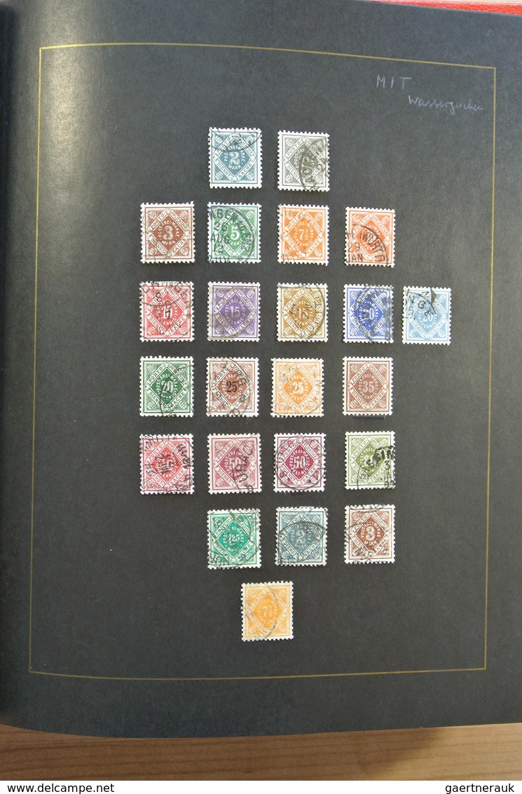 Altdeutschland: Well filled, mint hinged and used collection old German States including many covers