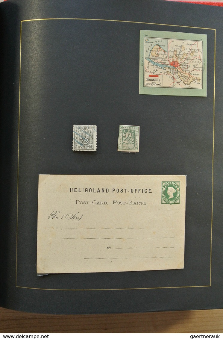 Altdeutschland: Well filled, mint hinged and used collection old German States including many covers