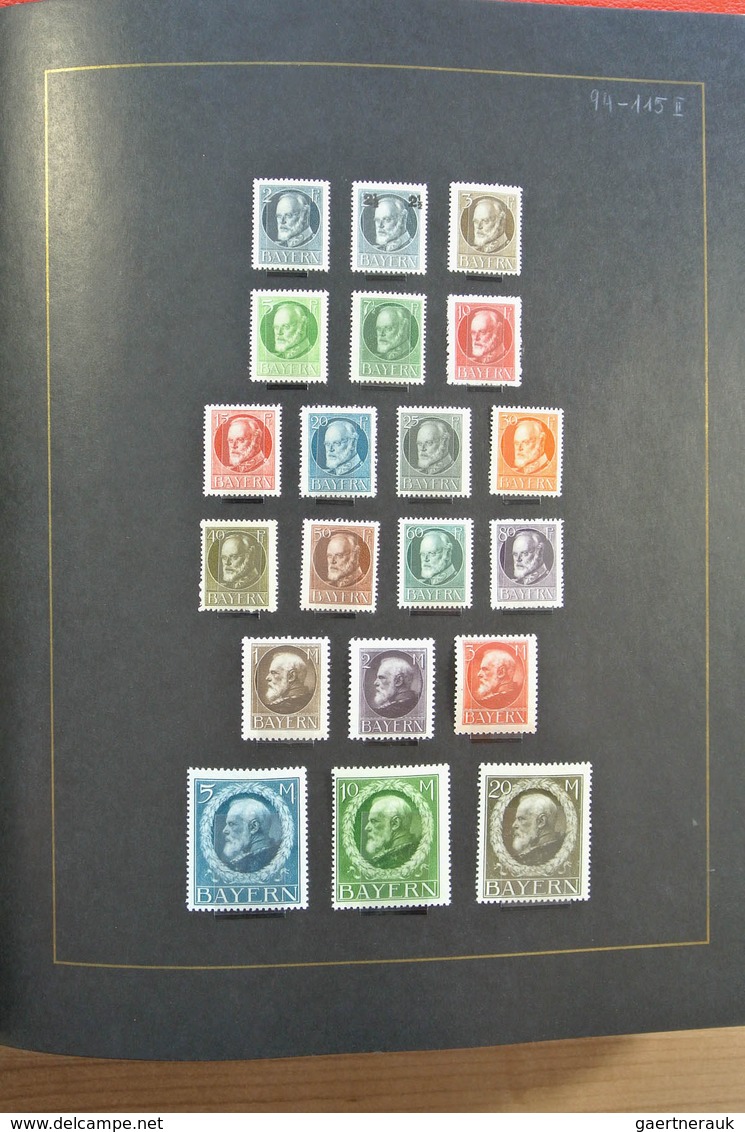 Altdeutschland: Well filled, mint hinged and used collection old German States including many covers