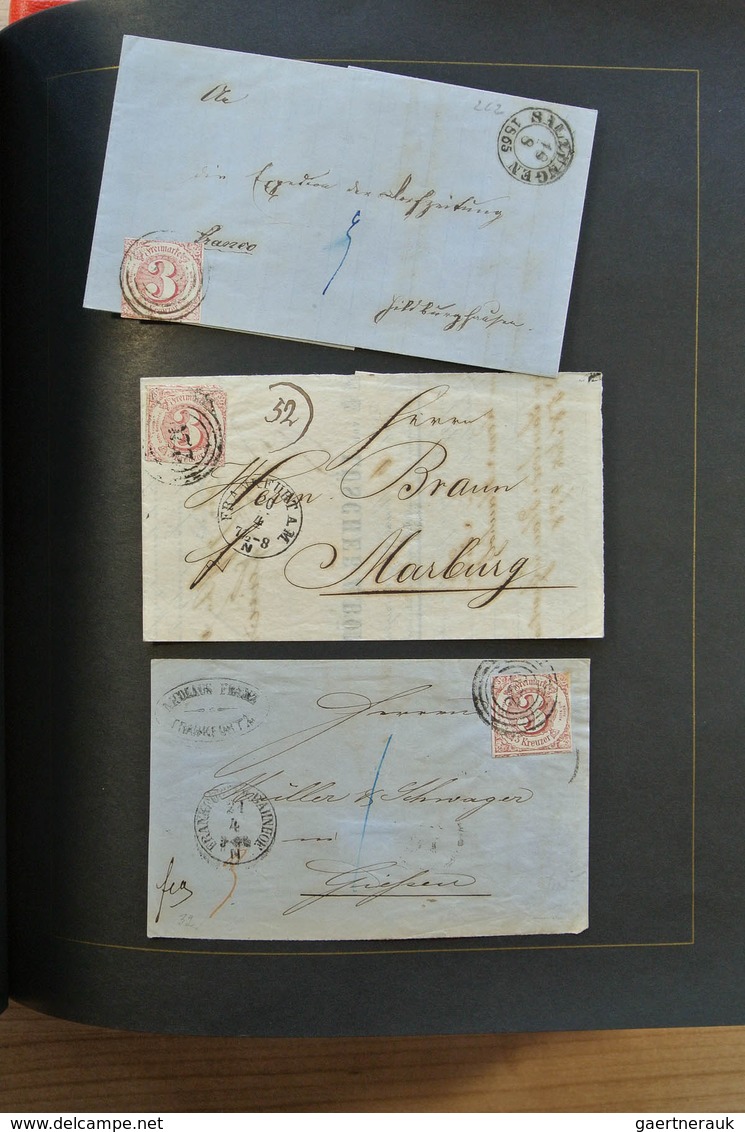 Altdeutschland: Well filled, mint hinged and used collection old German States including many covers