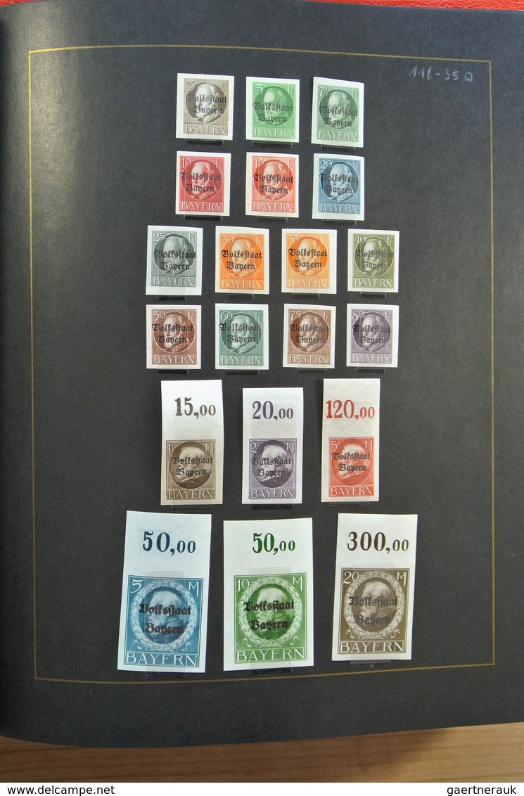 Altdeutschland: Well filled, mint hinged and used collection old German States including many covers