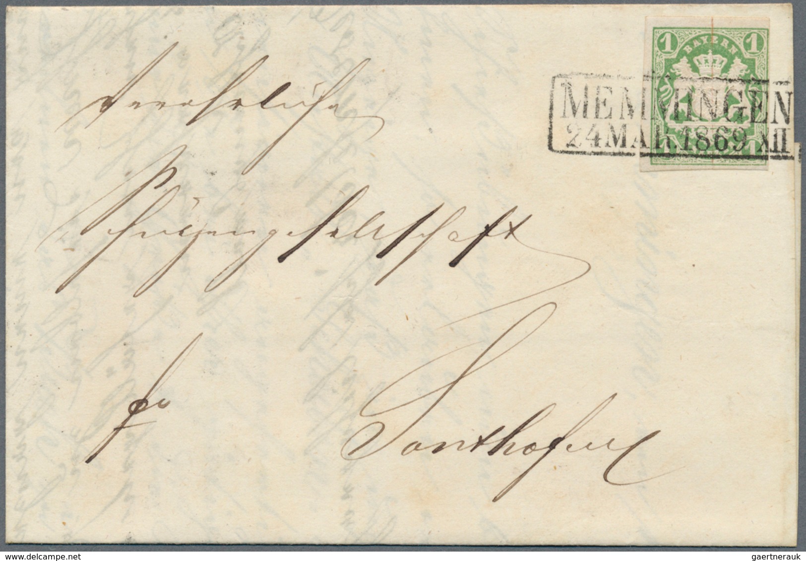 Bayern - Marken und Briefe: 1850-1870, Partie mit über 100 Briefen, Postscheinen und Belegen, zumeis