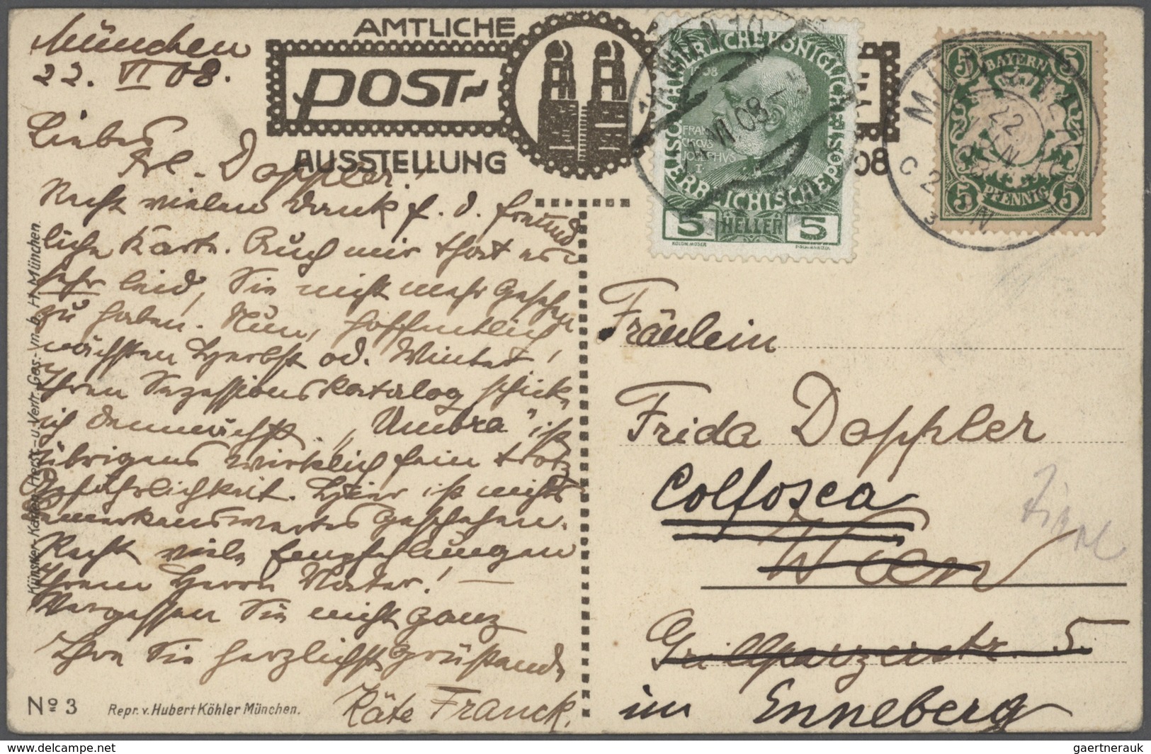Bayern - Marken Und Briefe: 1875/1920 Schöner Posten Von 37 Un(ter)frankierten Bayern-Belegen Mit NA - Sonstige & Ohne Zuordnung