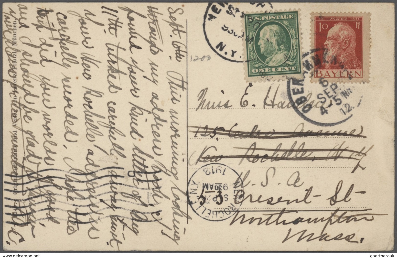 Bayern - Marken und Briefe: 1875/1920 Schöner Posten von 37 un(ter)frankierten Bayern-Belegen mit NA