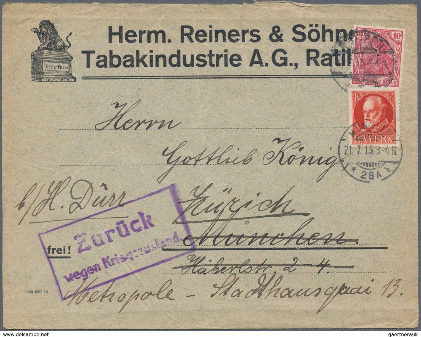 Bayern - Marken und Briefe: 1875-1920, toller Posten mit über 400 Briefen und Belegen, dabei Einschr