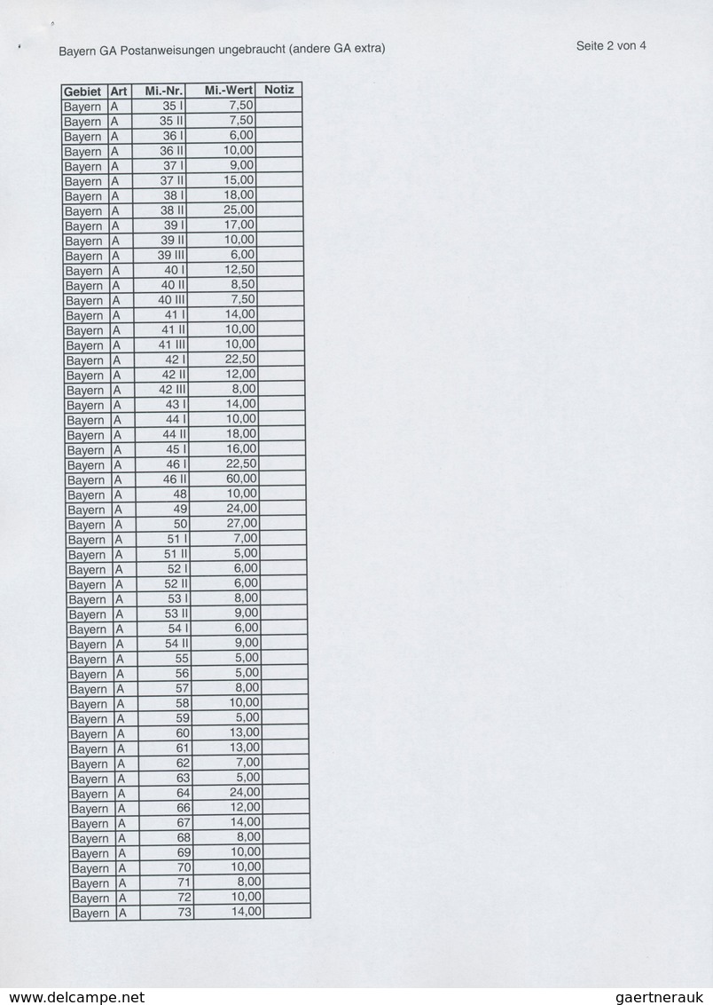 Bayern - Ganzsachen: 1869/1920, große Sammlung von insgesamt 608 nur versch. Ganzsachen mit Postkart
