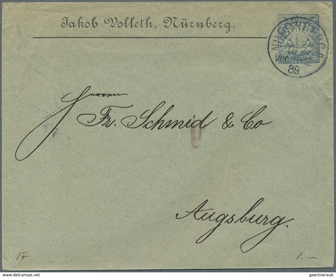 Bayern - Ganzsachen: 1870/1920 (ca.), Partie Von Ca. 75 Gebrauchten Und Ungebrauchten Ganzsachen, Da - Other & Unclassified