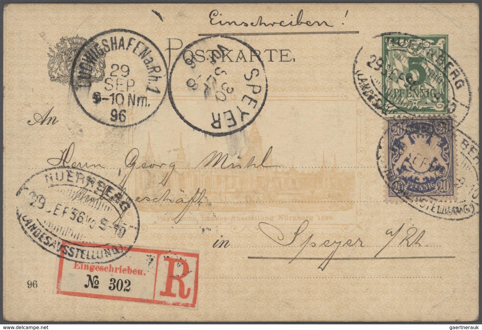 Bayern - Ganzsachen: 1870/1920 (ca.), Partie Von Ca. 75 Gebrauchten Und Ungebrauchten Ganzsachen, Da - Other & Unclassified