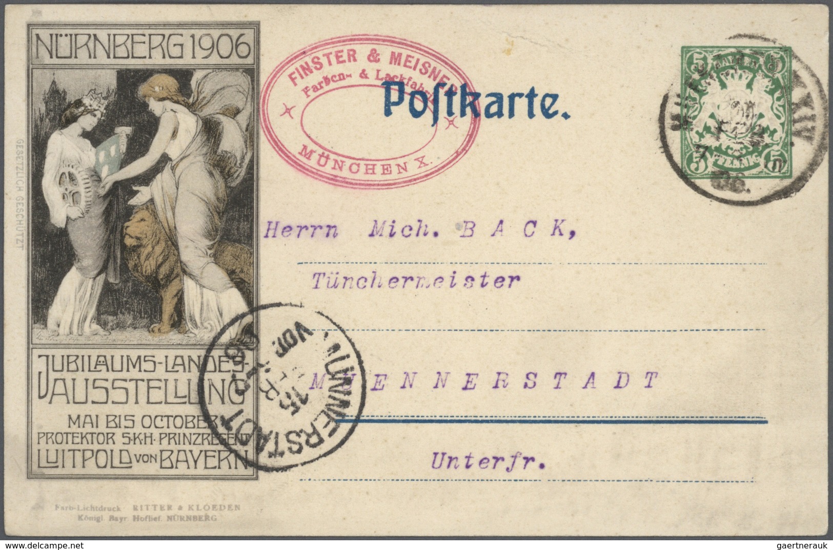 Bayern - Ganzsachen: 1870/1920, Vielseitige Partie Von über 100 Meist Gebrauchten Ganzsachen, Vorwie - Autres & Non Classés