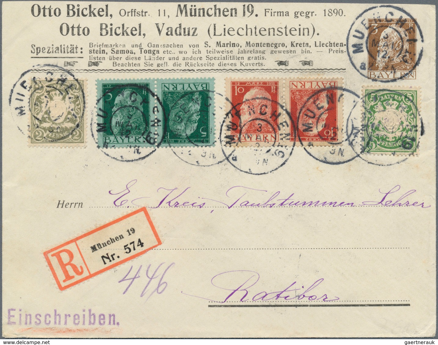 Bayern - Ganzsachen: 1870-1920, Vielsaeitiger Posten Mit Fast 250 Privat-Ganzsachen, Dabei Auch Früh - Autres & Non Classés