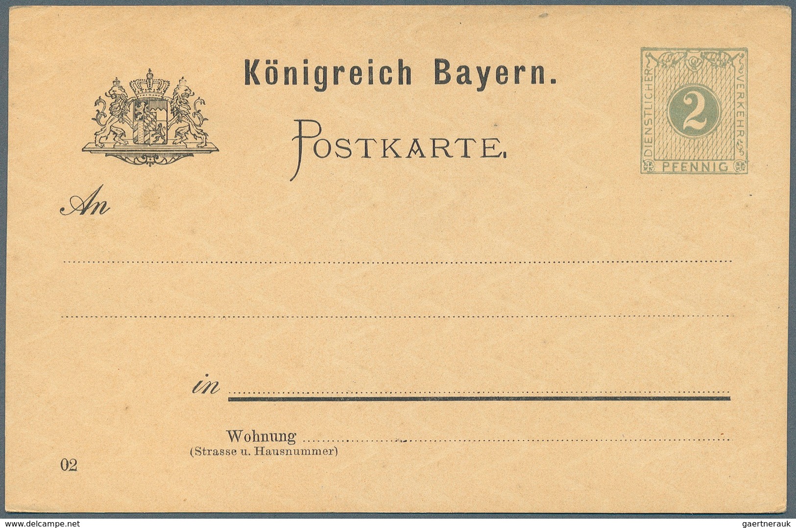 Bayern - Ganzsachen: 1873/1919. Sammlung Von 88 Besseren, Ungebrauchten POSTKARTEN Ab Der 1. Nummer. - Andere & Zonder Classificatie