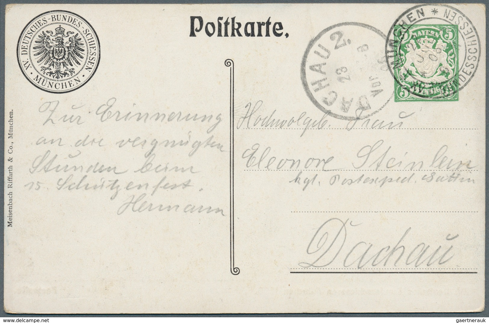 Bayern - Ganzsachen: 1874/1920, Unfangreicher Lagerbestand In 4 Kartons Mit Karten, Doppelkarten, Um - Other & Unclassified