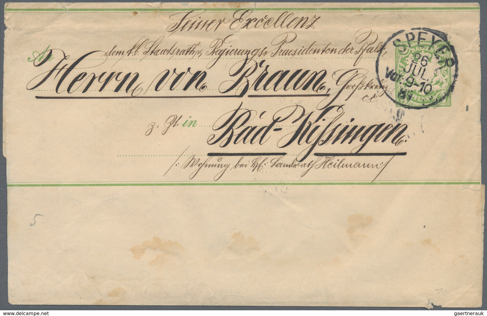 Bayern - Ganzsachen: 1874-1920, Vielseitiger Posten Mit Rund 200 Zumeist Besseren Exemplaren, Dabei - Other & Unclassified