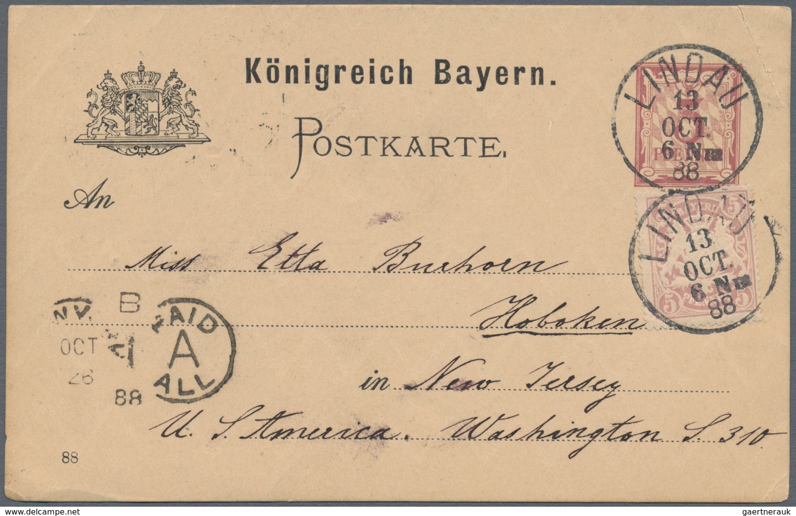 Bayern - Ganzsachen: 1874-1920, Vielseitiger Posten Mit Rund 200 Zumeist Besseren Exemplaren, Dabei - Autres & Non Classés