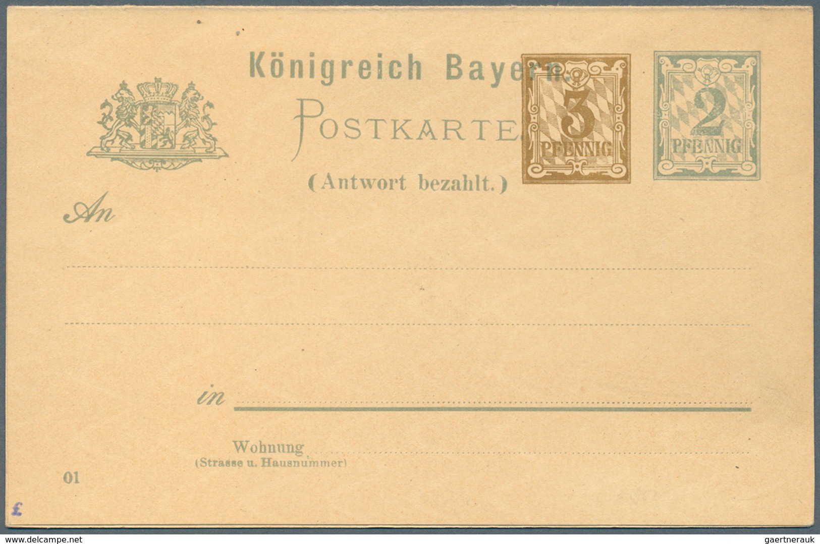 Bayern - Ganzsachen: 1876/1920. Sammlung Von 47 Ungebrauchten Postkarten. Dabei Viele Bessere Stücke - Autres & Non Classés