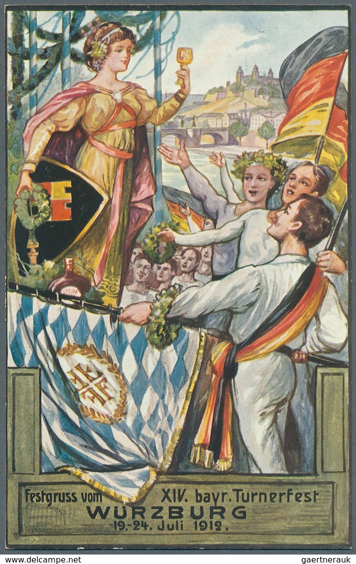 Bayern - Ganzsachen: 1897/1915, PRIVATGANZSACHEN, sehr umfangreiche Sammlung mit ca. 400, fast nur v