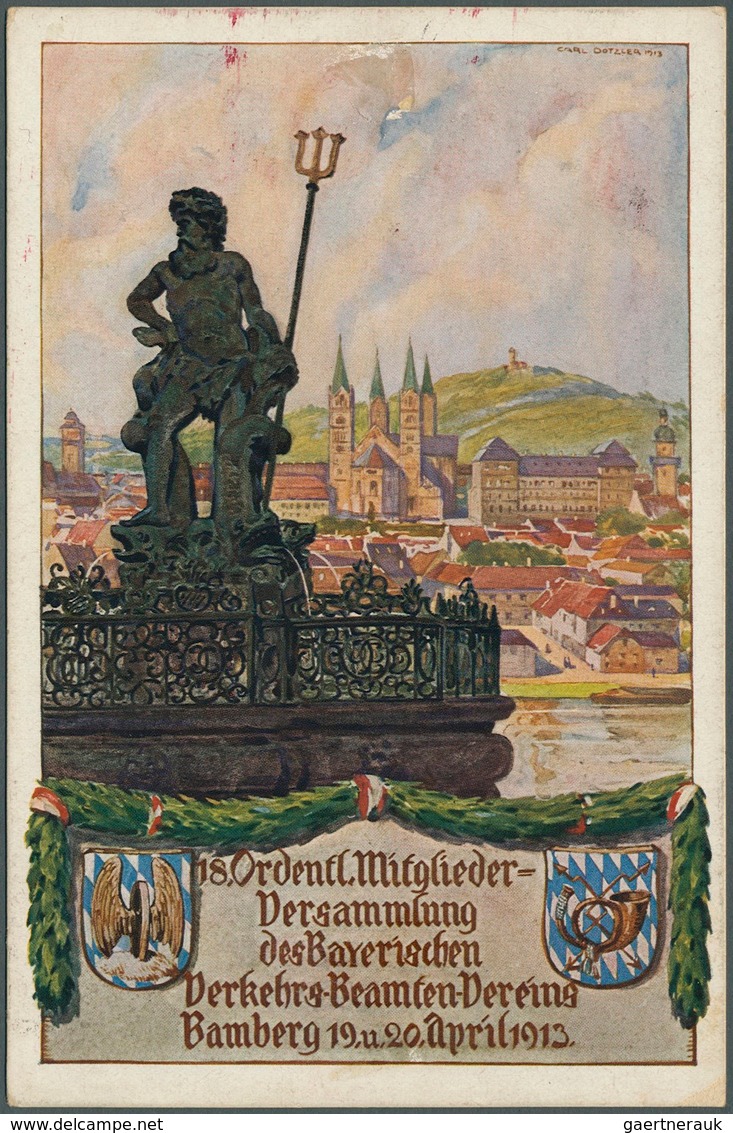 Bayern - Ganzsachen: 1900/1914, Posten von 525 Privat-Postkarten aus PP 15 C 56 bis PP 48 F, ungebra