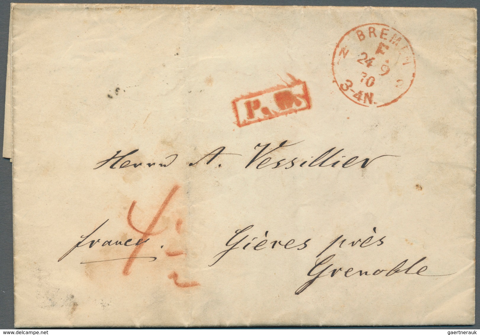 Bremen - Vorphilatelie: 1767/1875, Umfangreiche Stempel-Sammlung Der Verschiedenen Postanstalten In - Prephilately