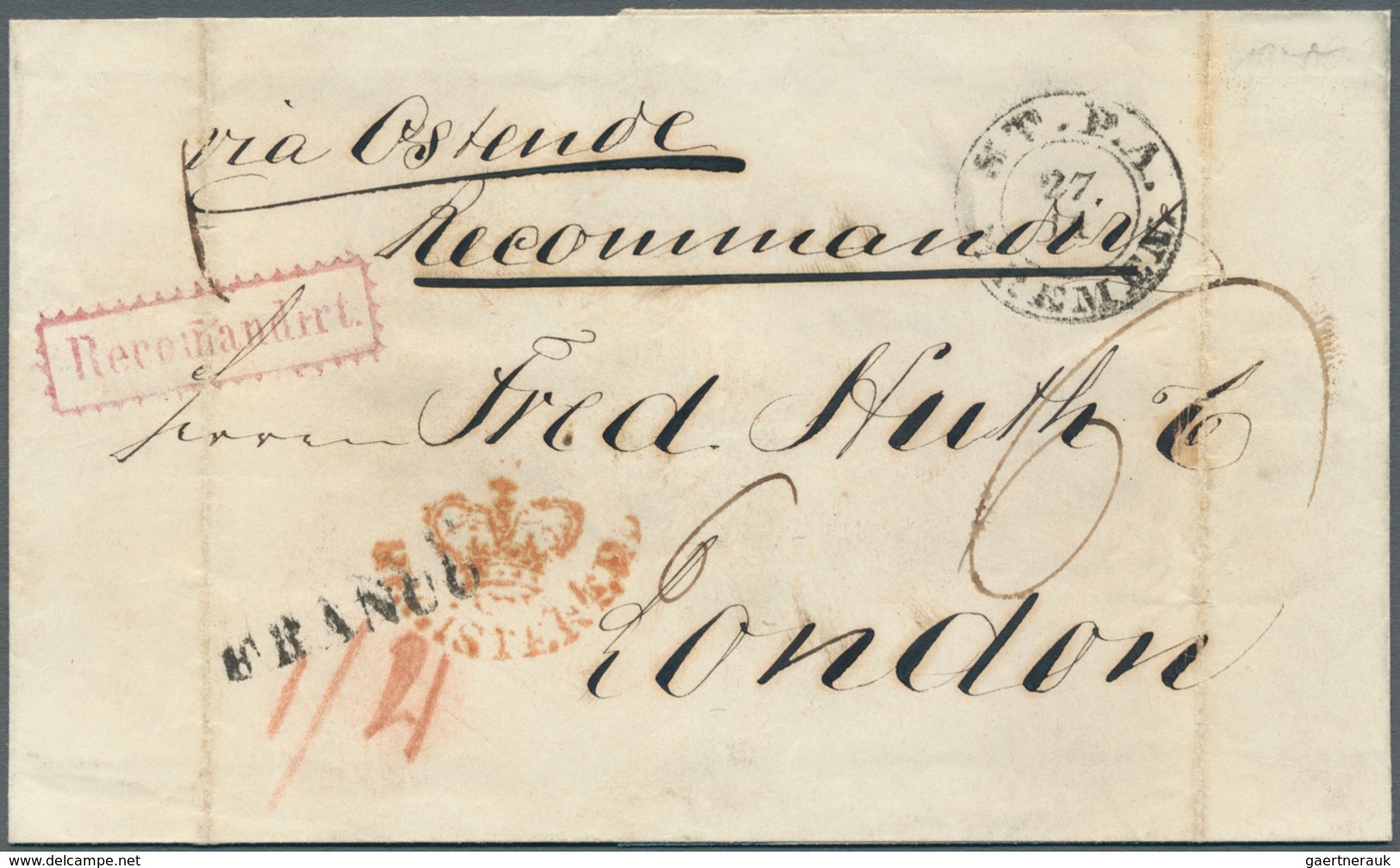 Bremen - Vorphilatelie: 1767/1875, umfangreiche Stempel-Sammlung der verschiedenen Postanstalten in