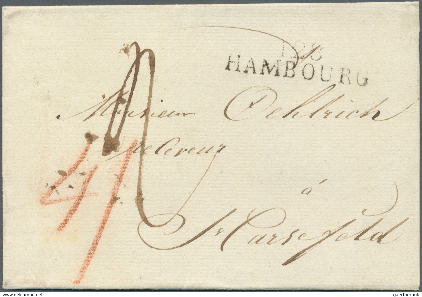 Hamburg - Vorphilatelie: 1754/1840: Schöner Posten Mit Mehr Als 70 Briefen Mit Reichhaltiger Stempel - Préphilatélie