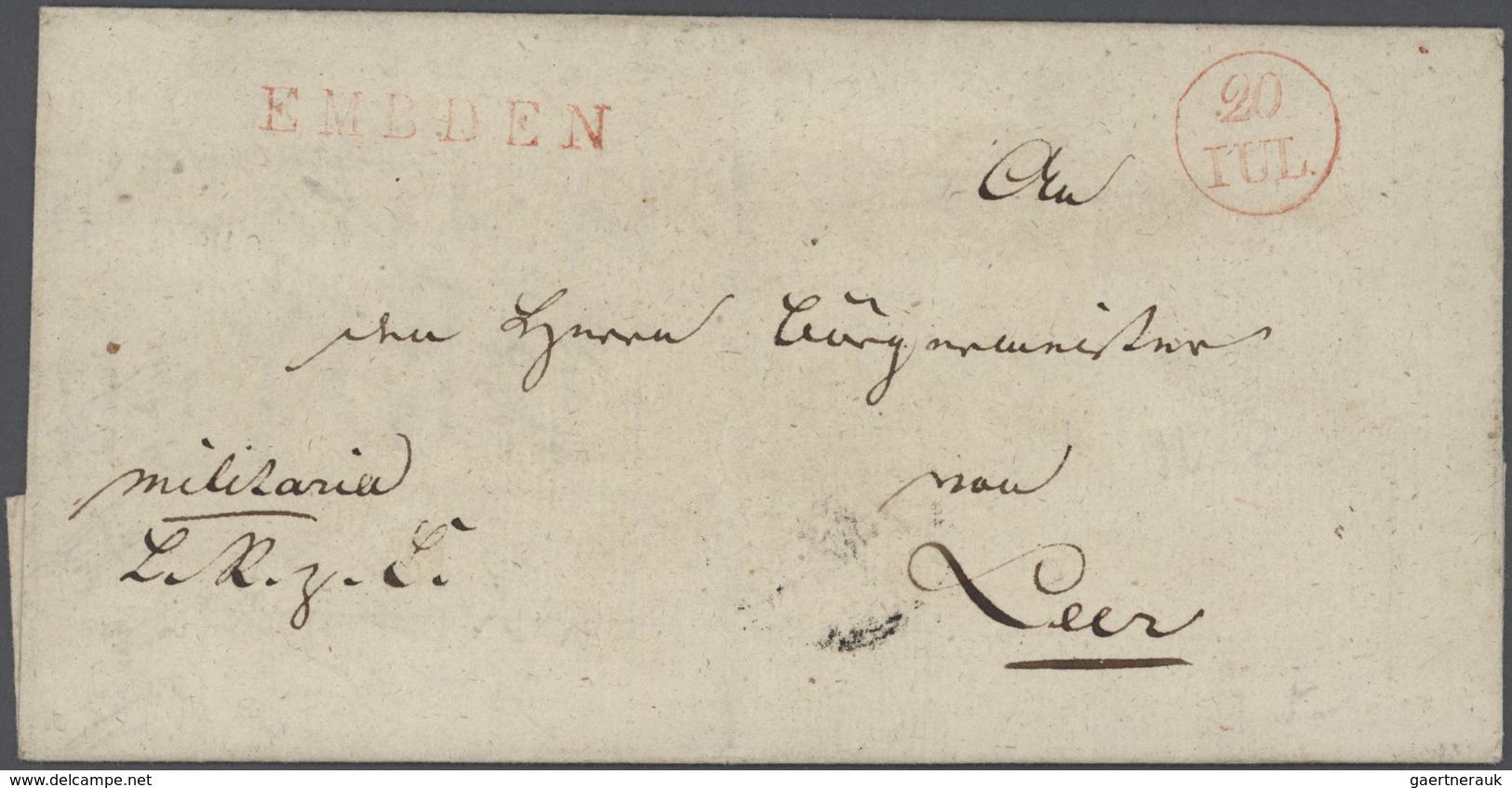 Hannover - Stempel: 1714/1860 (ca):  Bestand Mit 316 Belegen, Orte D - L, Dabei Auch Bessere Orte, F - Hannover