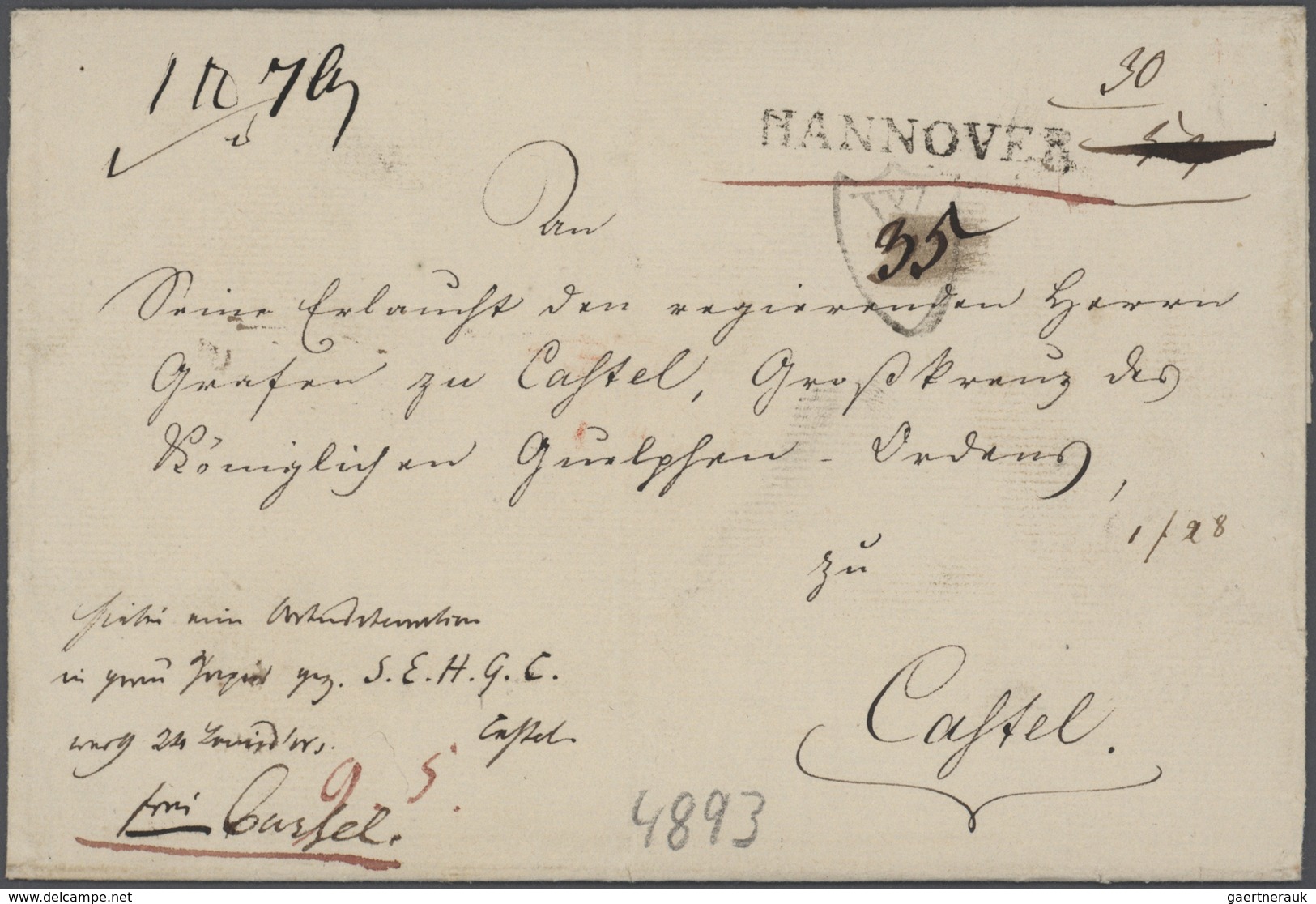 Hannover - Stempel: 1714/1860 (ca):  Bestand Mit 316 Belegen, Orte D - L, Dabei Auch Bessere Orte, F - Hanover