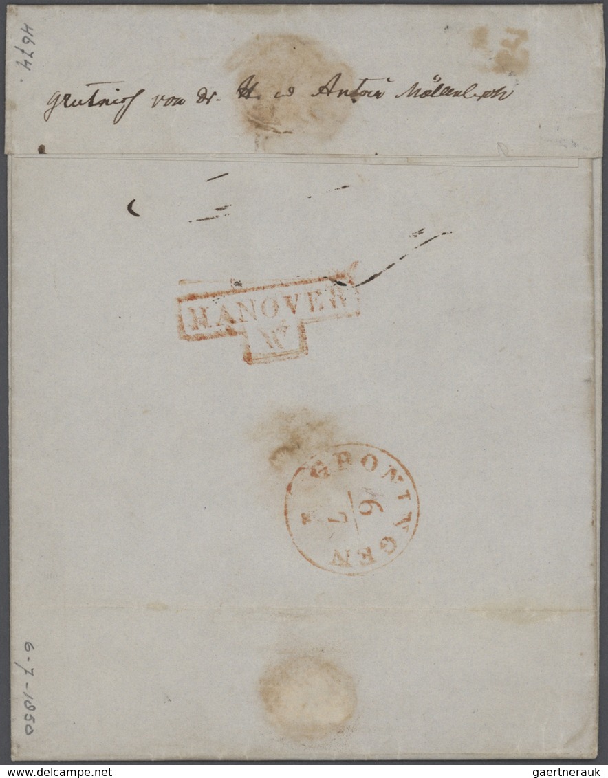 Hannover - Stempel: 1714/1860 (ca):  Bestand mit 316 Belegen, Orte D - L, dabei auch bessere Orte, f