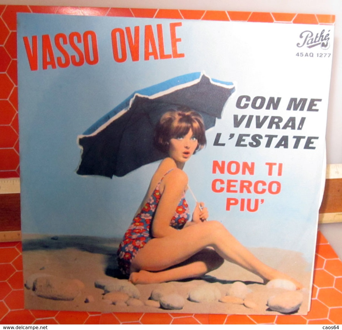 VASSO OVALE CON ME VIVRAI L'ESTATE   45 GIRI  7" - Altri - Musica Italiana