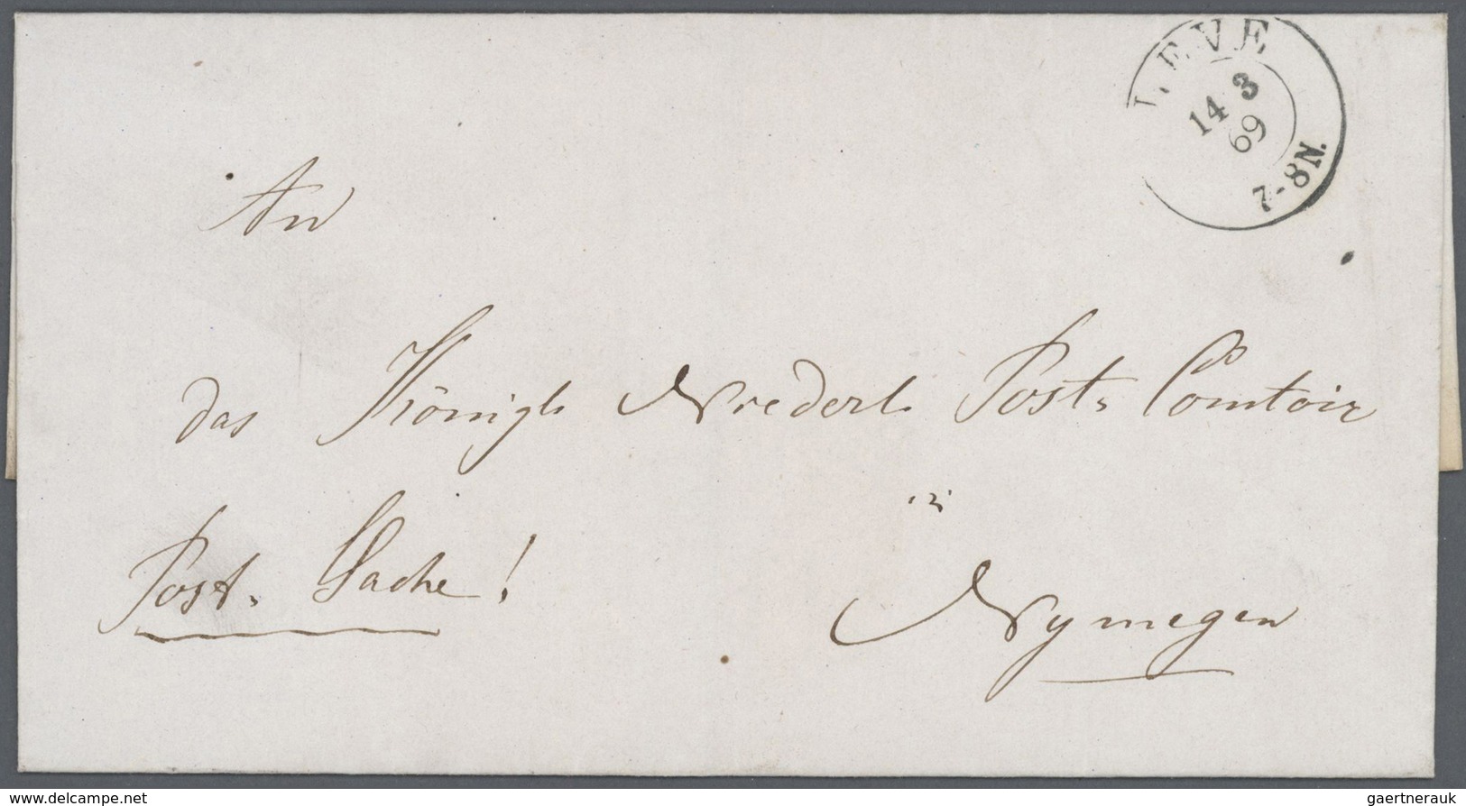 Preußen - Marken Und Briefe: 1803/1869, Hochwertige Partie Von Ca. 27 Markenlosen Briefen Und 1 Ganz - Other & Unclassified