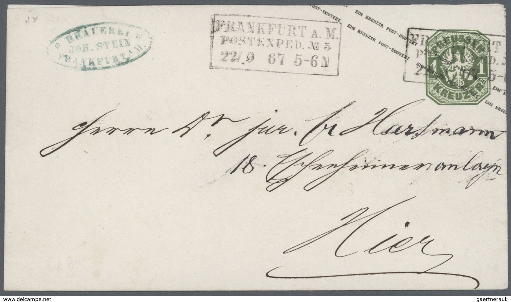 Preußen - Marken und Briefe: 1803/1869, hochwertige Partie von ca. 27 markenlosen Briefen und 1 Ganz