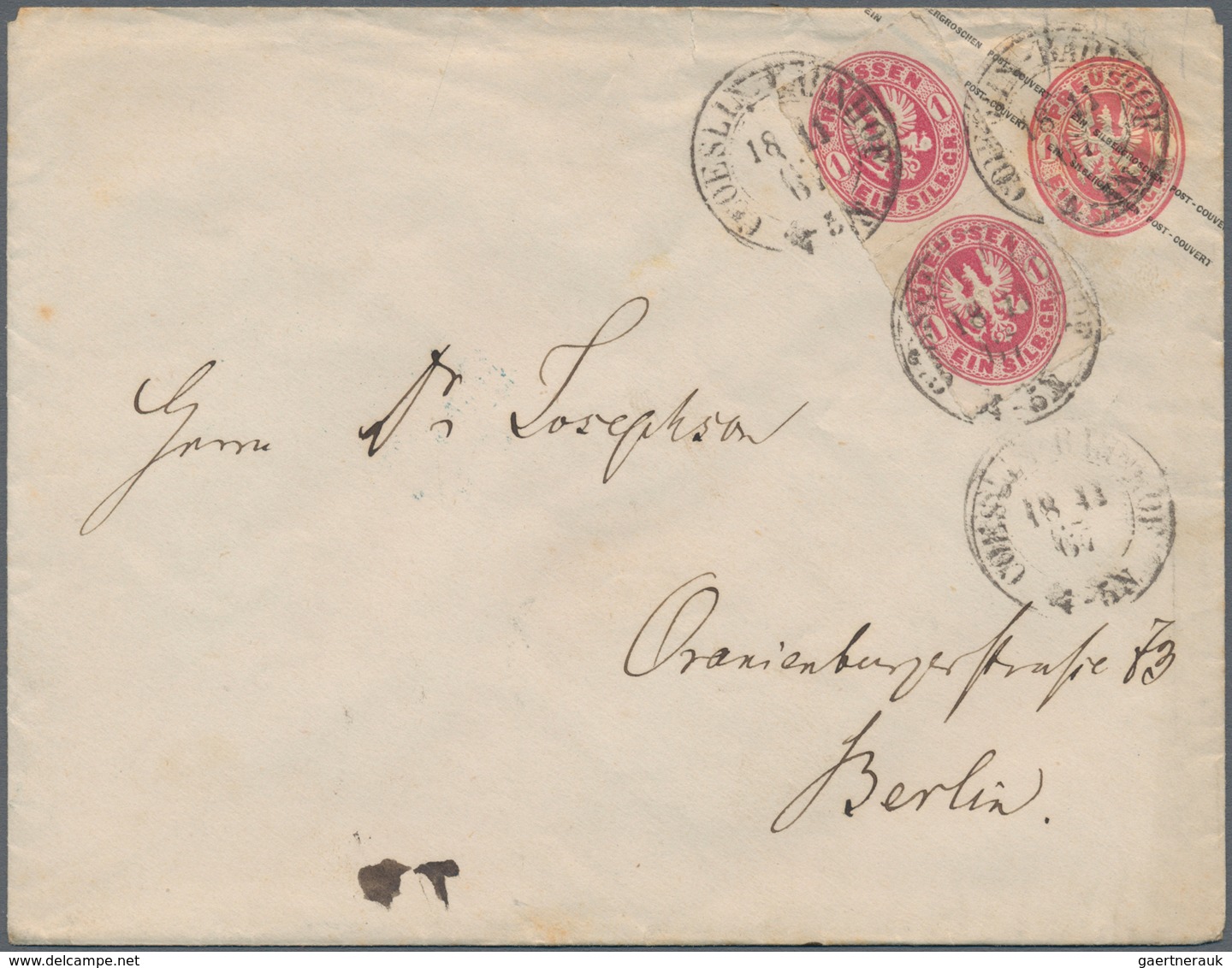 Preußen - Marken Und Briefe: 1850er-1860er Jahre: Posten Mit Rund 100 Ganzsachen (gebraucht/ungebrau - Autres & Non Classés