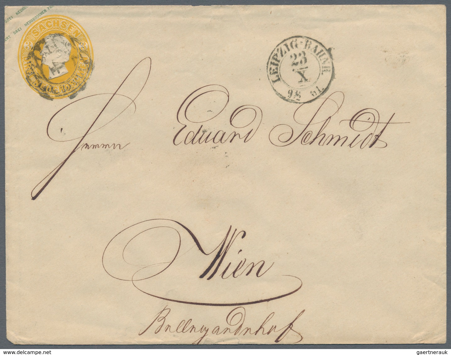 Sachsen - Marken Und Briefe: 1850er-1860er Jahre: Kollektion Von 125 Briefen, Ganzsachen (gebraucht - Sachsen